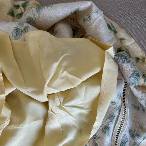 Reformation Floral Midi Dress in Cream and Yellow - Picture 10 of 14